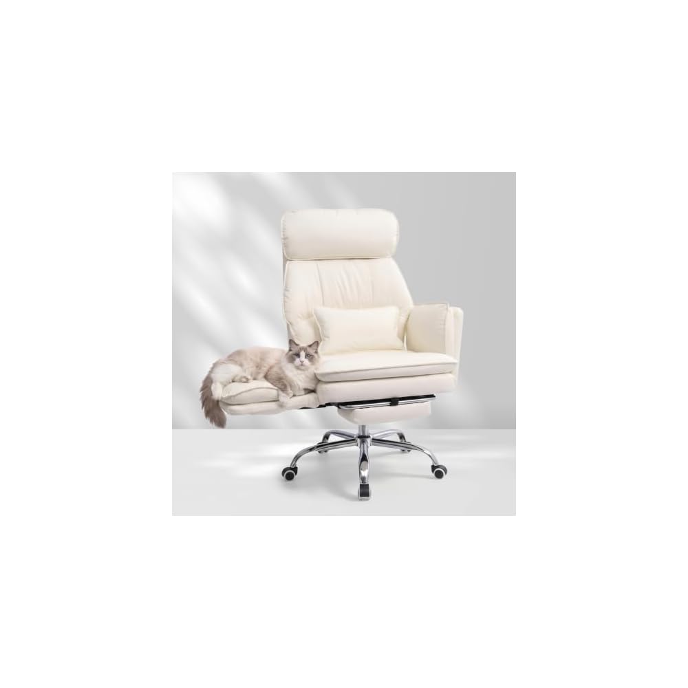 Wide Cross Legged Office Chair for Big and Tall with Footrest,Black