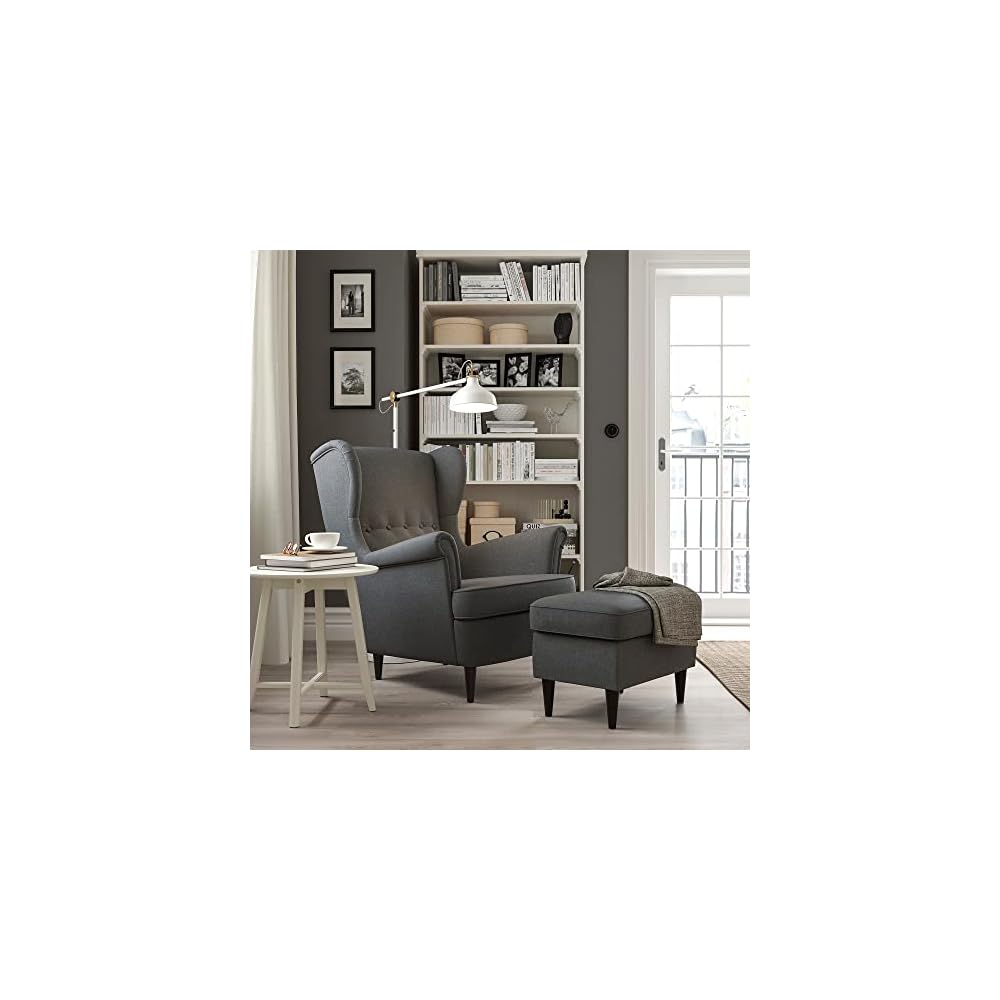 ProTuning STRANDMON Wing chair, Nordvalla dark grey