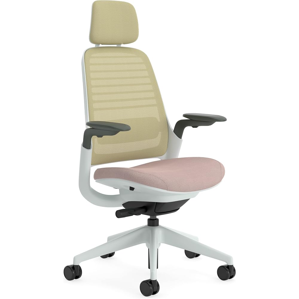Steelcase Ergonomic Office Chair Series 1 Headrest Beige